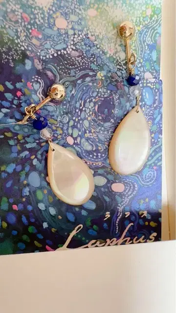 Laphus 펄과 비즈 귀찌