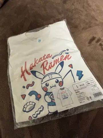 라멘 피카츄 T셔츠 포켓몬 센터 후쿠오카 R