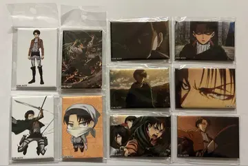 진격의 거인 리바이 200경 스퀘어 캔뱃지 종합 세트 5