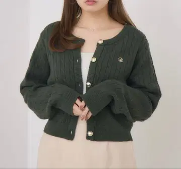 RETRO GIRL 플레이트 케이블 NT 가디건