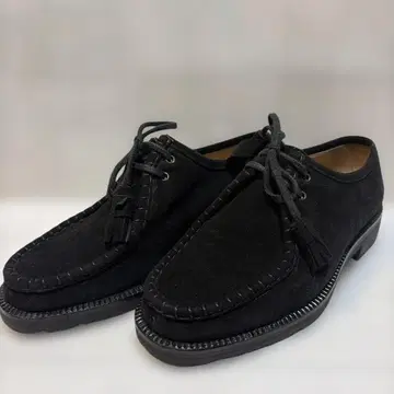 몰레스키 블랙 스웨이드 태슬 모카신 레이스업 24.5cm