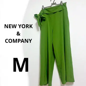NEW YORK & COMPANY 그린 와이드 팬츠 여성용