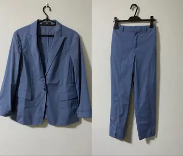 COMME CA 블루 비즈니스 수트 셋업 상하의 세트