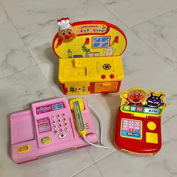 호빵맨 미니 주방 세트 레지 2점