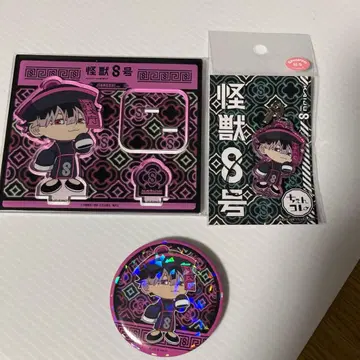 괴수 8호 나루미 겐 쿄시 아크릴 스탠드 캔뱃지 춍코레
