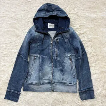 보기쉬 VOGUISH 데님 후드티 자켓 M 파랑 남성용