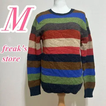 FREAK'S STORE 컬러풀 니트 M 캐주얼 모 100%