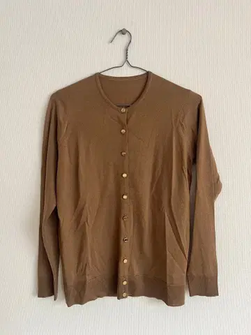 MUSE 브라운 긴팔 가디건