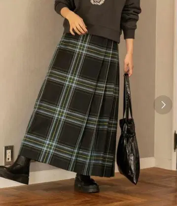 [ coen ] 체크 플리츠 스커트