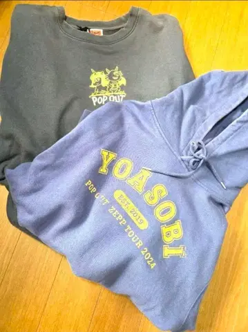 YOASOBI POP OUT Zepp 투어 후드티 맨투맨 세트 M