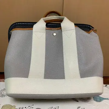 탑카피 스카치 그레인 토트백 M 라이트 그레이