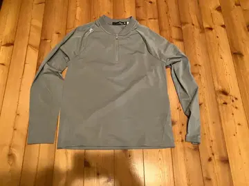 RLX 랄프 로렌 그레이 하프 지퍼 긴팔 셔츠