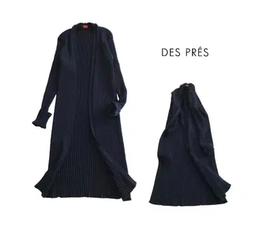 데프레 새상품급 울 리브 롱 가디건