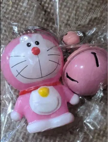 도라에몽 핑크 키링 방울 포함