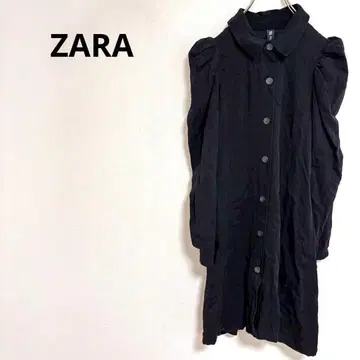 자라 [ S ] 셔츠 원피스 옷깃 퍼프 슬리브 긴팔 슬림 귀여운