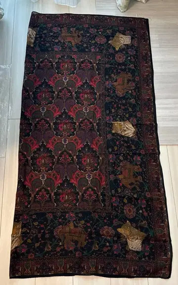 마드모아젤 논논 대형 스카프 다색 꽃무늬 동물 무늬