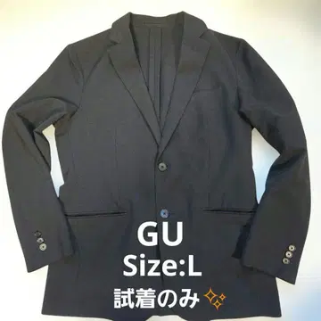 시착만 한 상품 GU 지유 워셔블 테일러드 자켓 SW 네이비 L