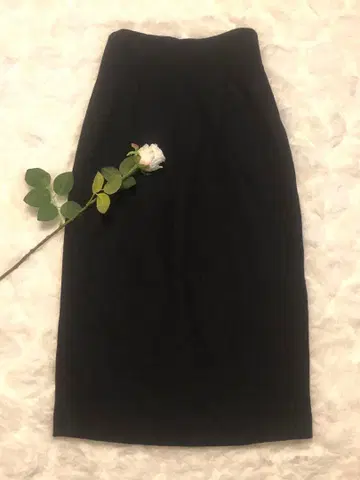 M7days 울 롱턱 스커트 사이즈 2 네이비 [미사용 새상품] M