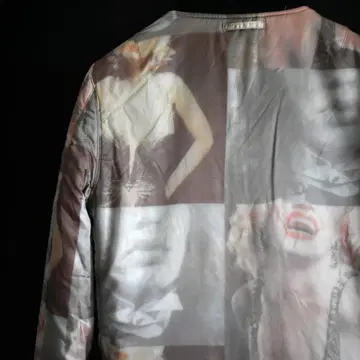 HALMAN 리버서블 MA-1 자켓 마릴린 몬로 사진 패턴