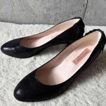 모드 에 자코모 펌프스 블랙 백 프릴 24.5cm