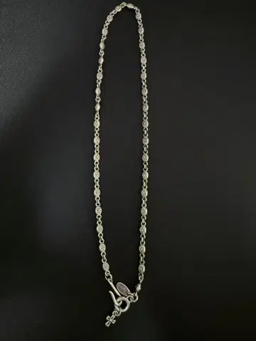 저스틴 데이비스 헤비 크로스 체인 목걸이