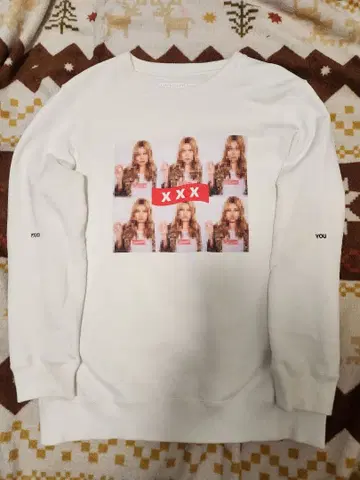 GOD SELECTION XXX 화이트 맨투맨 트레이닝복 M