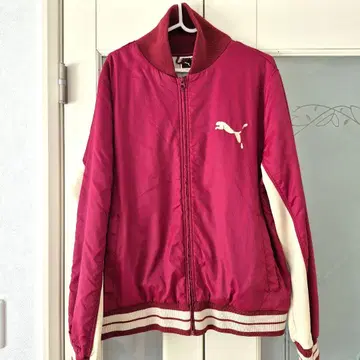 PUMA 푸마 자켓 와인 레드 남성용 L 사이즈 레어