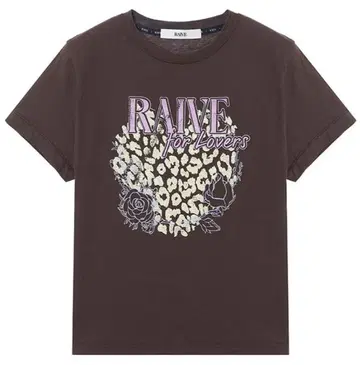 RAIVE for Lovers 레오파드 무늬 T셔츠