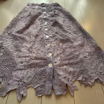 BASEMENT online 레이스 스커트 퍼플