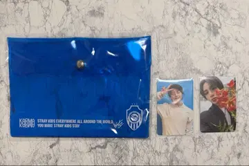 스키즈 팝업 PVC 파우치 1주차 혜택 트레이딩 카드 아이엔 세트