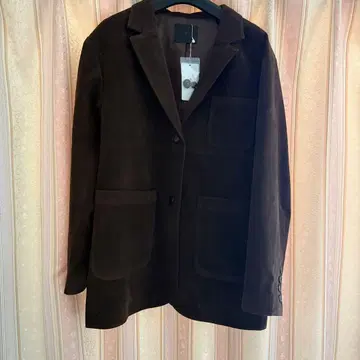 KBF 브라운 스웨이드풍 자켓