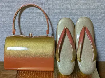 [새상품급] 일본 의류용 백 조리 세트 골드 라메 사이즈 M