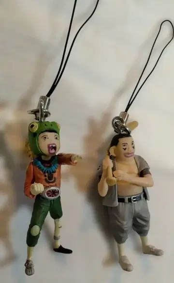 마츠모토 타이요 철콘 근크리트 시로 하나오 스트랩 피규어 세트