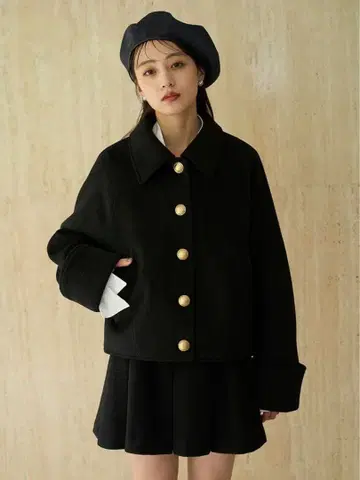 [ 미사용 새상품 ] SNIDEL 스텐칼라 메탈 버튼 자켓