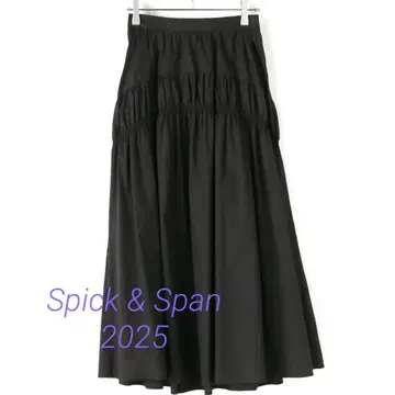 2025 스픽 앤 스팬 코튼 나일론 개더 스커트 36