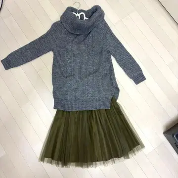 질바이 스웨터 샤 스커트 셋업
