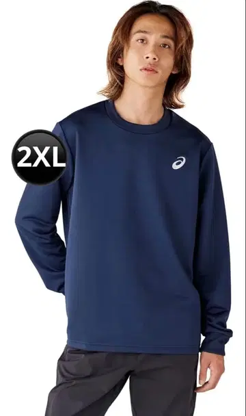 [아식스] 트레이닝웨어 맨투맨 크루탑 남성용 2XL