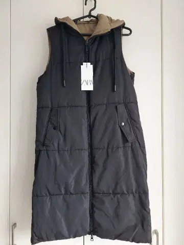미착용 ZARA 리버서블 롱 베스트 S 사이즈