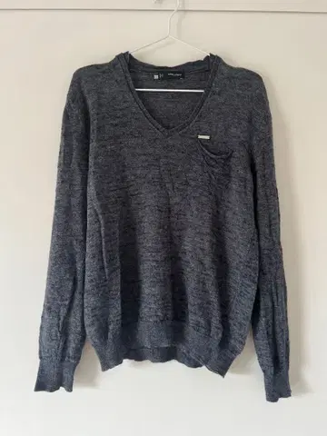 DSQUARED2 그레이 V넥 스웨터