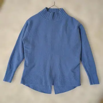 INDIVI 하이넥 니트 스웨터 캐시미어 혼방