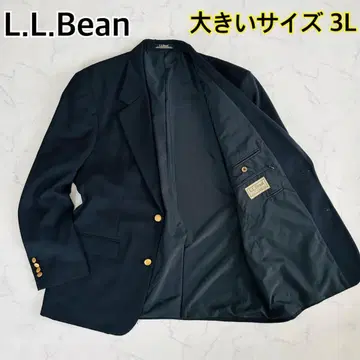 [ 미사용 레어 사이즈 3L ] 엘엘빈 네이비 테일러드 자켓 골드 버튼