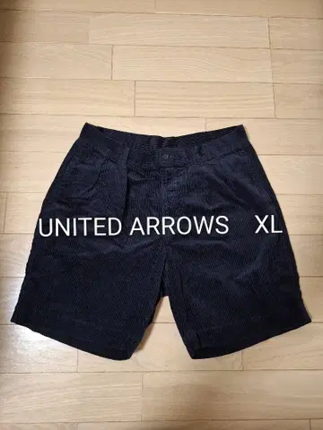 UNITED ARROWS 네이비 코듀로이 숏팬츠 XL