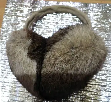 브라운 퍼 귀도리