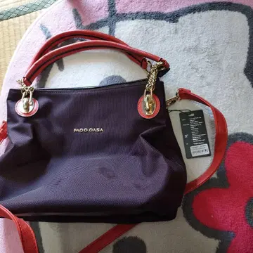 PACO CASA 다크 퍼플 핸드백