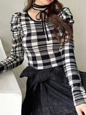 RESEXXY 초커 디자인 니트탑