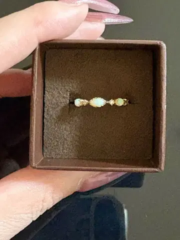 아가트 오팔 반지