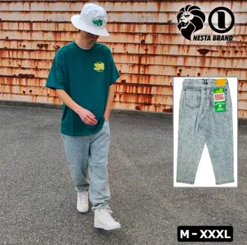 [ NESTA ] 스트레치 배기 데님 Y2K