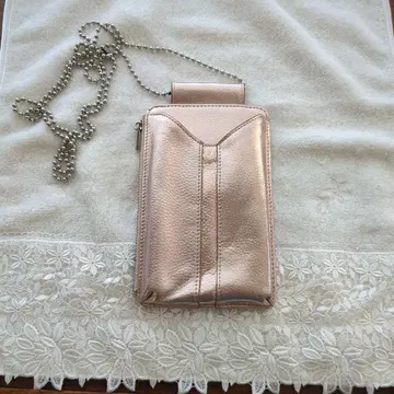 스마트폰 숄더백 로즈 골드