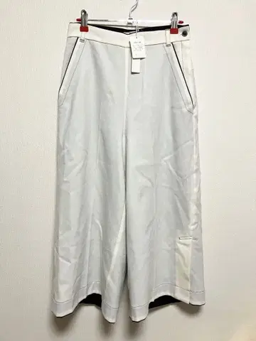 택 포함 와이드 팬츠