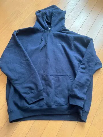 UNDERSLOWJAMS 네이비 후드티 백프린트